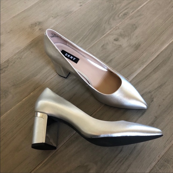 Dkny Shoes - DKNY Metallic Ellie Pumps